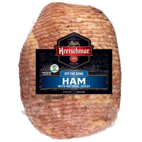 Lower Sodium Off the Bone Ham with Natural Juices | Kretschmar