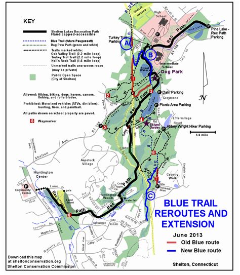 Shelton Trails Committee: Major Blue Trail Reroutes