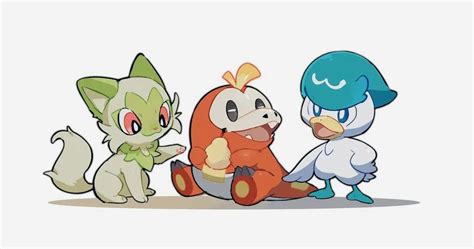 Sprigatito Fuecoco and Quaxly | Cute pokemon wallpaper, Cute pokemon ...