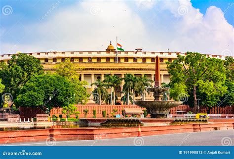 Sansad Bhawan stock image. Image of house, attractions - 191990813