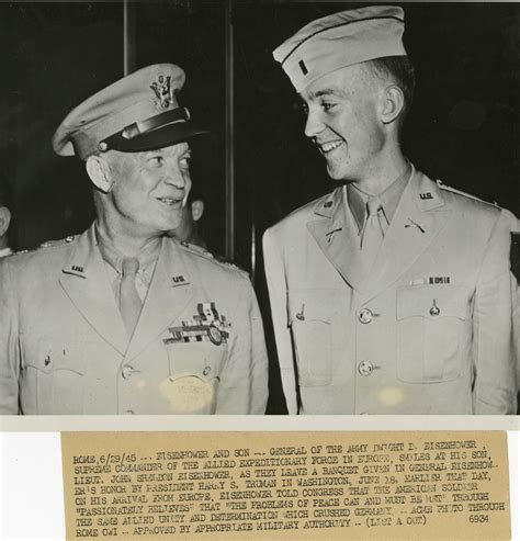 General Eisenhower and his son, Washington, D.C., 29 June 1945 | The Digital Collections of the ...