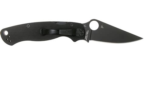 Spyderco Paramilitary 2 Black C81GPBK2 pocket knife | Advantageously ...