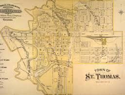 Old map of St. thomas | Ontario canada travel, Canada travel, St thomas