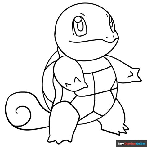 Squirtle Coloring Page | Easy Drawing Guides