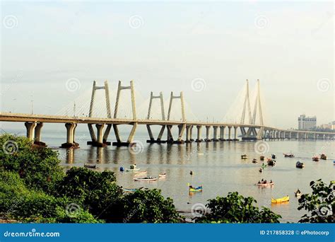 Bandra Worli Sea Link, Also Known As Rajiv Gandhi Sea Link, Mumbai, Stock Photo - Image of ...