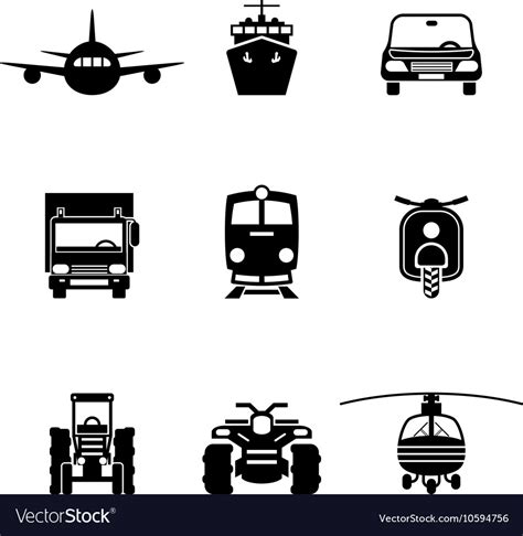 Vehicle transport signs Royalty Free Vector Image