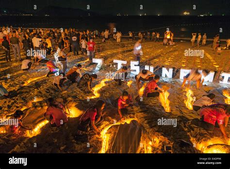 Tsunami memorial, 26 December, Patong Beach, Phuket, Thailand Stock ...