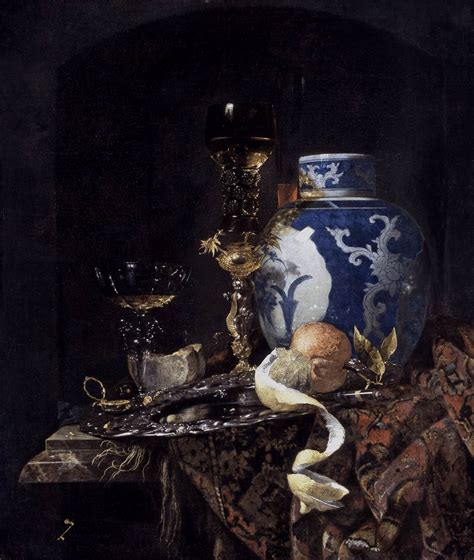 Still-Life with a Late Ming Ginger Jar, 1669 - Willem Kalf - WikiArt.org