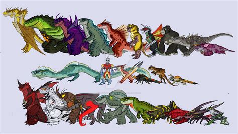 Legendary Kaiju Lineup by RoFlo-Felorez on DeviantArt