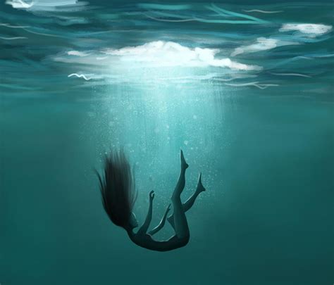 under water by XZoMMbYX on DeviantArt Amazing Art Painting, Canvas Art Painting, Dark ...