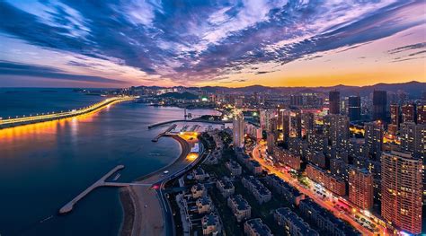 Dalian, China. An example of a modern city combining technology and building. | Hiram T ...