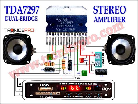 120W Amplifier Circuit using 2SC5200 & TL071 - TRONICSpro