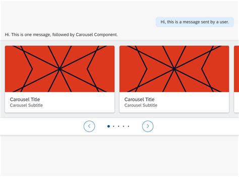 Carousel | Conversational Experience Design