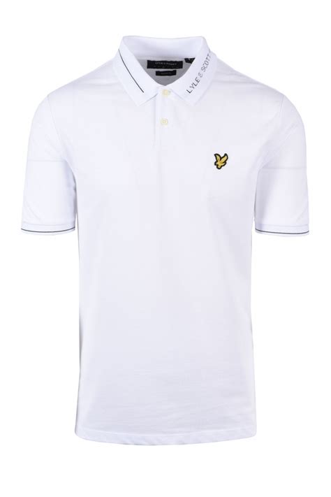 Lyle & Scott Branded Ringer Polo White SP1357