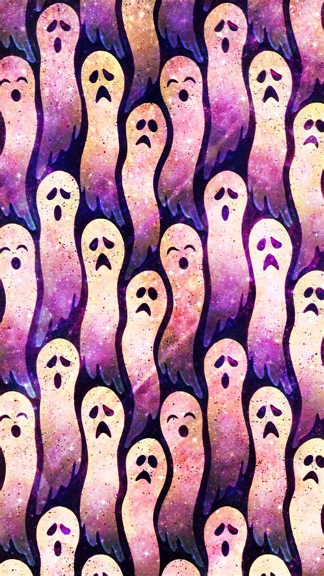 Spooky Ghost Galaxy, made by me #purple #sparkly #wallpapers # ...