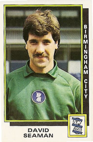 Birmingham City goalkeeper David Seamen in 1984. Football Stickers ...