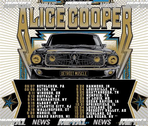 ALICE COOPER: Adds Tour Dates - Heaven's Metal Magazine