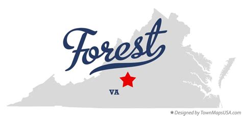 Map of Forest, VA, Virginia