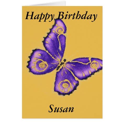 Happy birthday Susan Greeting Card | Zazzle