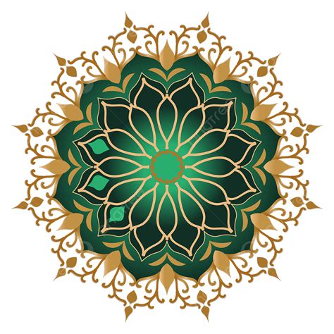 Luxury Ornamental Mandala Vector PNG Images, Luxury Transperant Ornamental Floral Islamic ...