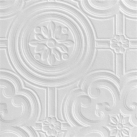 Retford Anaglypta luxury egon White Ceiling Paintable Wallpaper ...