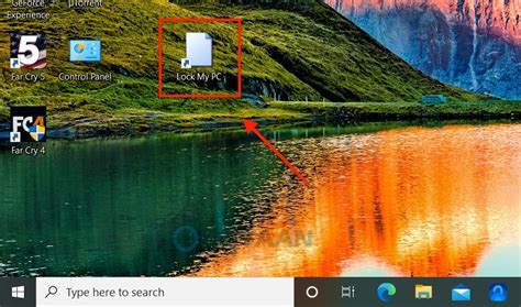 How to lock Windows 10 using a desktop shortcut