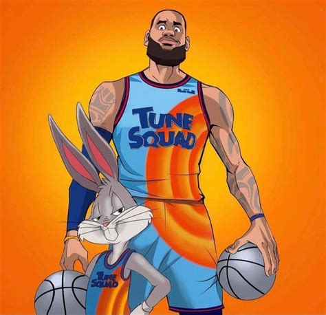 Space Jam 2 Lebron James Cartoon Lebron Ft. Bugs Bunny - Etsy Australia