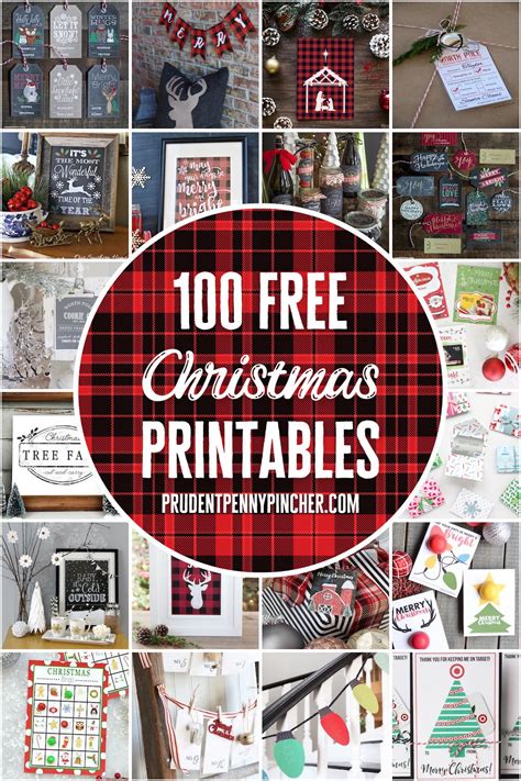 100 Free Christmas Printables - Prudent Penny Pincher