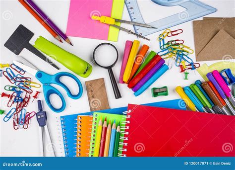 The School stationery stock image. Image of accessories - 120017071