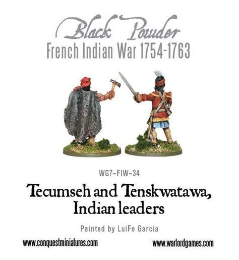 Tecumseh and Tenskwatawa, Indian leaders – Warlord Games EUROPE