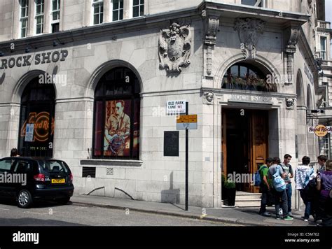 Rock Shop (Hard Rock Cafe shop), Piccadilly, London Stock Photo ...