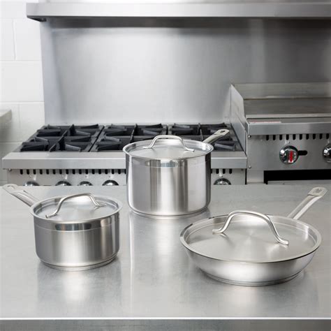 Vigor 6-Piece Stainless Steel Induction Ready Cookware Set