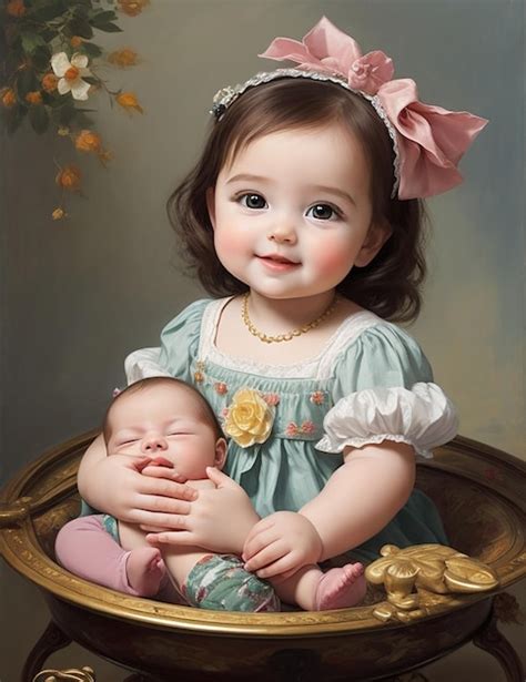 Premium AI Image | A cute beautiful child smile face Photo Ai Generated