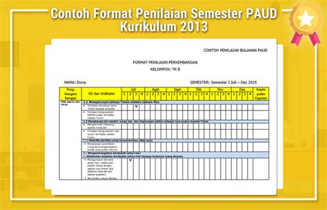 Format Penilaian Kurikulum Merdeka Paud Imagesee | Images and Photos finder