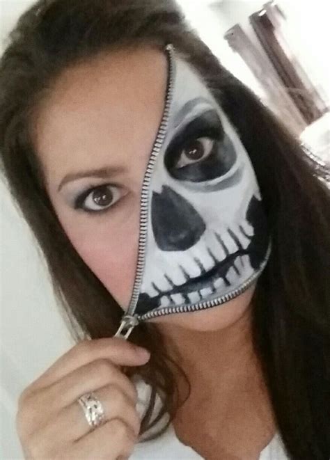 Zipper Face | Zipper face, Halloween face makeup, Face