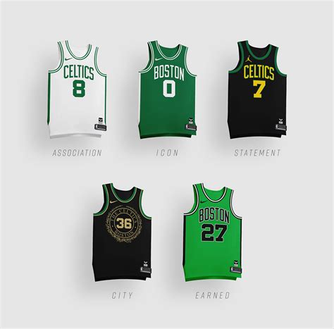 Boston Celtics | Jersey Set Refresh :: Behance