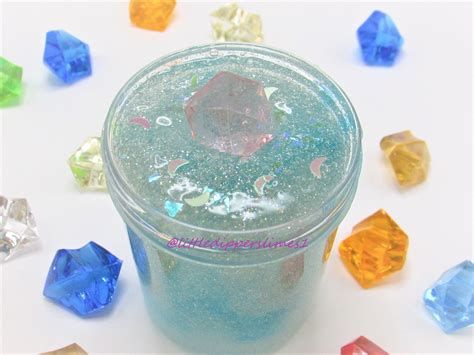 Holo slime with charm Moon Rock, clear slime, sparkling slime, crystal ...