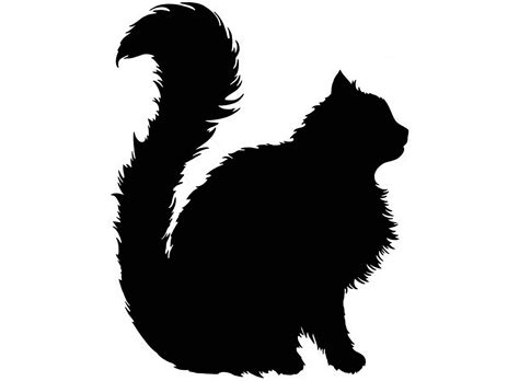 Persian Cat Silhouette at GetDrawings | Free download