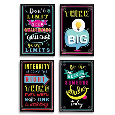 Inspirational Posters, Motivational Posters, Classroom Posters, Positive Quotes Wall Decor ...