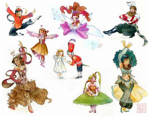 Christiana Illustrations: Nutcracker character a day, process