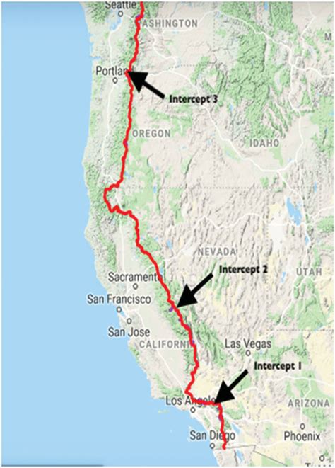 Pacific Crest Trail Wall Map