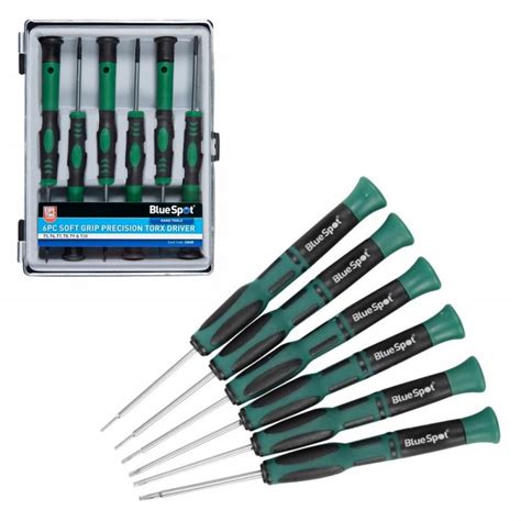 Blue Spot Precision Small Torx Screwdriver Set T5 T6 T7 T8 T9 T10 12620 ...