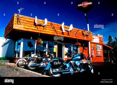 Most northern Harley Davidson dealer Fairbanks Alaska USA Stock Photo: 1896532 - Alamy