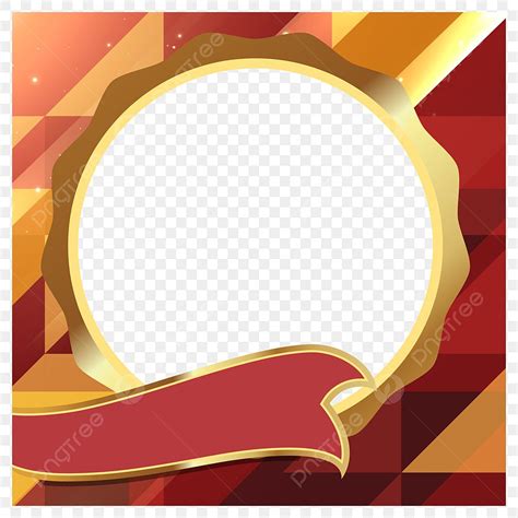 Red Gold Texture Vector Hd PNG Images, Red Gold Textured Avatar Frame ...