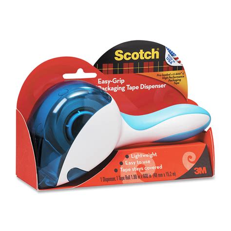 MMMDP1000 : Scotch® Easy Grip Tape Dispenser With One Roll Of Tape, 1.5 ...