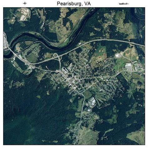 Aerial Photography Map of Pearisburg, VA Virginia