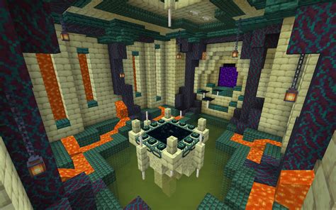 Made this portal room, any suggestions? : Minecraft