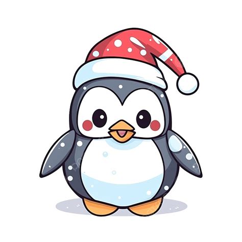 Cute Doodle Penguin For Merry Christmas Illustration Set, Christmas Drawing, Penguin Drawing ...