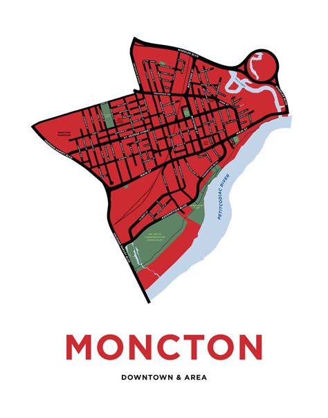 Downtown Moncton Neighbourhood Map – Jelly Brothers