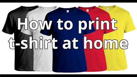 How to Print T-shirt at Home DIY | Diy t shirt printing, T shirt diy ...